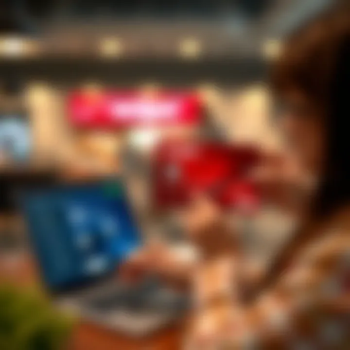 How to Check Your Card Balance Online Illustration of a user checking their Verizon Visa card balance online