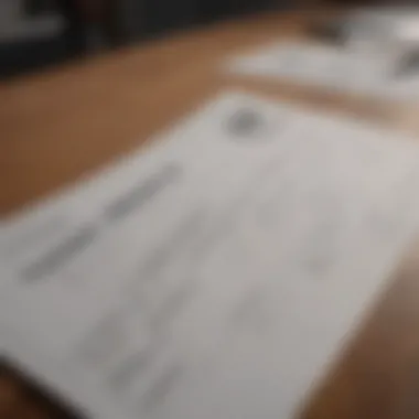 Different types of business checks displayed on a table