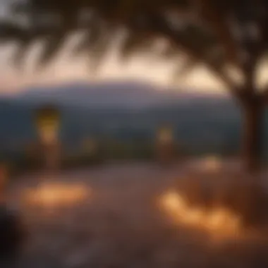 Romantic Outdoor Setting Outdoor Wedding Venue at Sunset