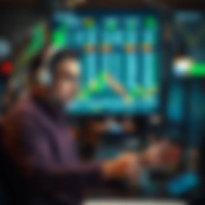 Analyzing Market Trends for Penny Stocks Investor analyzing market trends