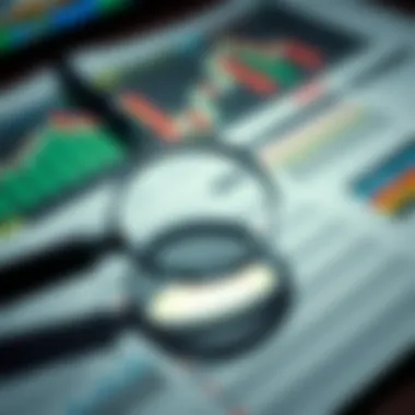 Research Strategies for Penny Stock Investment Magnifying glass over financial reports