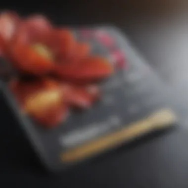 Exquisite Petal Credit Card Design Elegant Petal Credit Card Design