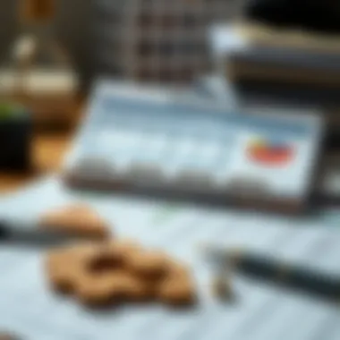 Organized Financial Spreadsheet A well-organized financial spreadsheet