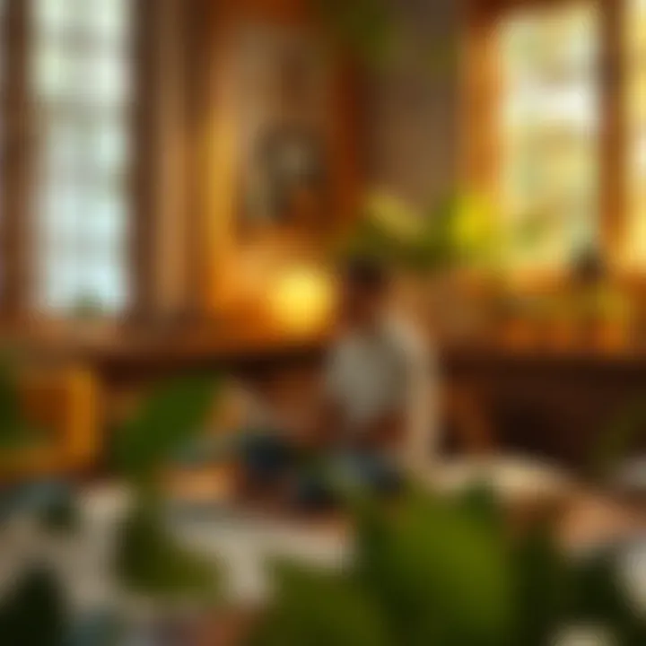 Mindful Spending Practices A serene setting for mindful spending