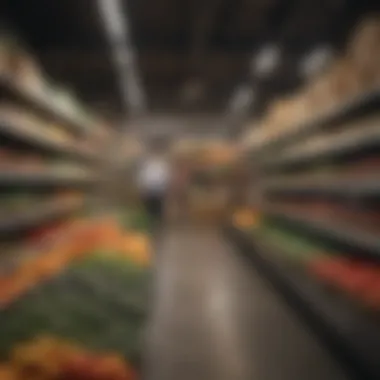 Selection of premium fresh produce in grocery delivery