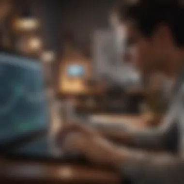 Exploring Modern Investment Options A person analyzing investment opportunities on a laptop