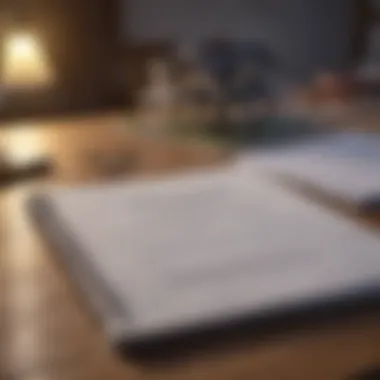 Effective Property Management Plans A notebook with property management strategies written down