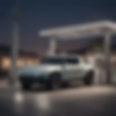 Efficient Charging Infrastructure for Rivian Trucks Rivian Electric Truck Charging at Station