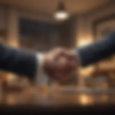 Agreement Between Borrower and Lender A handshake between a borrower and lender
