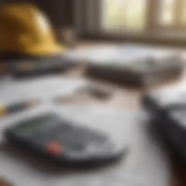 Financial Planning and Budgeting for Construction Calculator and financial documents for budgeting