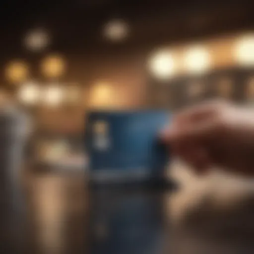 A thoughtful individual reviewing credit card options