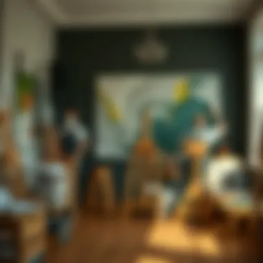 Aesthetic overview of different painting skills and their income impact