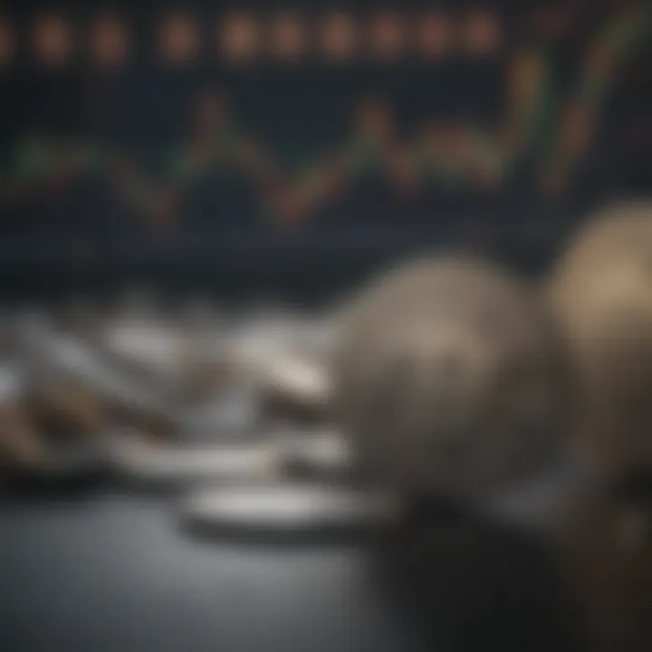 A visual representation of stock market volatility