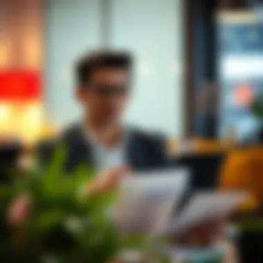 Young adult confidently making investment decisions.