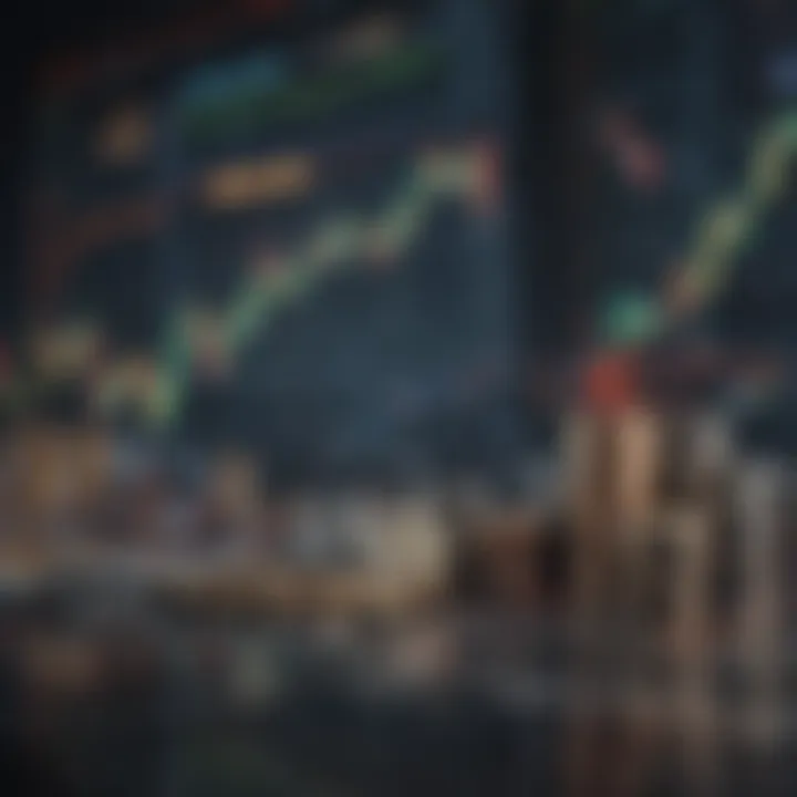 Graph showcasing short-term trading trends