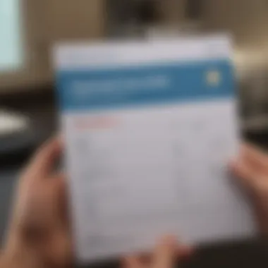 Reviewing Your Credit Report A person reviewing their credit report.
