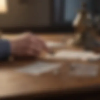 Successful finance broker closing a deal