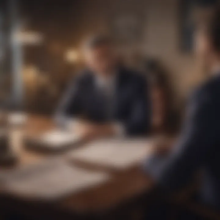 Tax advisor discussing tax strategies with client