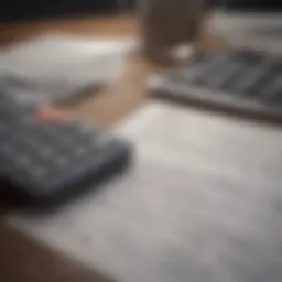 Illustration depicting tax calculations for self-employed individuals