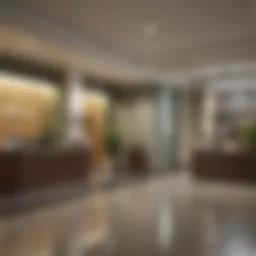 A serene bank environment showcasing a welcoming atmosphere for customers.