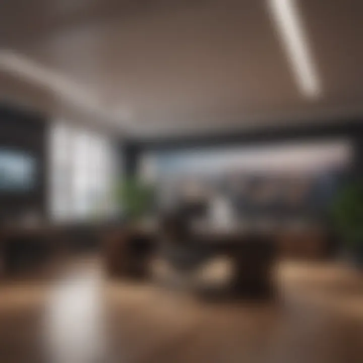 A modern office showcasing investment brokerage strategies.