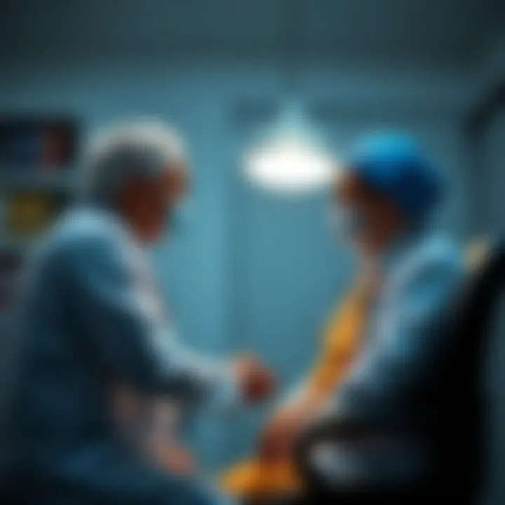 Doctor-Patient Interaction in Healthcare A professional consultation between a doctor and a patient