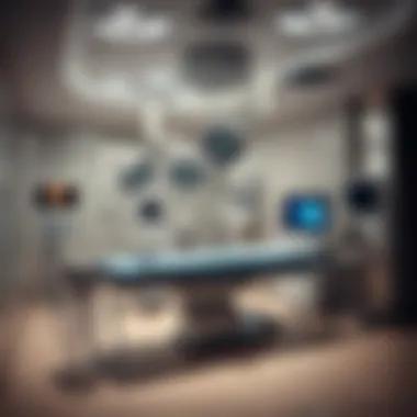 Cutting-Edge Surgical Technology An advanced surgical room equipped with technology