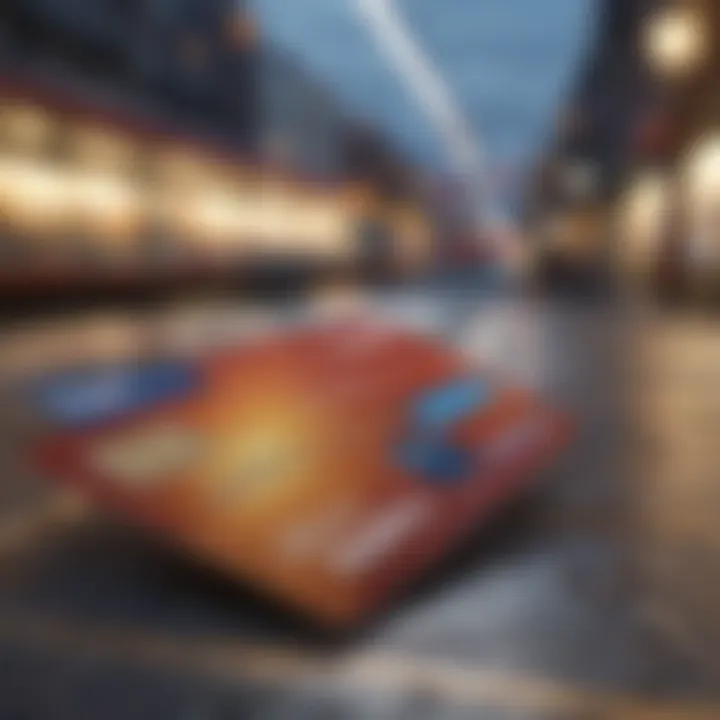 Illustration showcasing various cashback rewards offered by transit credit cards