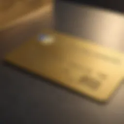 Visual representation of the Amex Gold Card showcasing its features