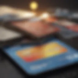 Visual representation of annual fees on credit cards