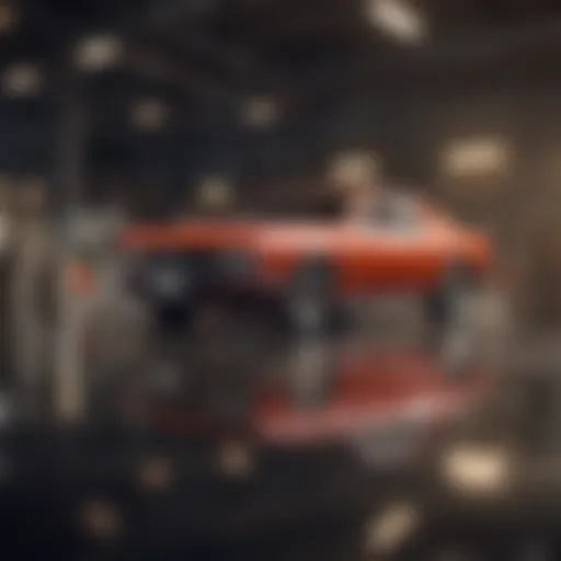 Visual representation of auto refinancing concept