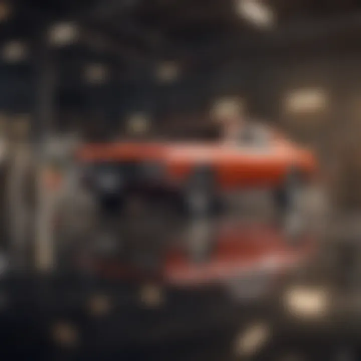 Visual representation of auto refinancing concept