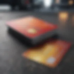 A credit card with a car rental agreement in the background