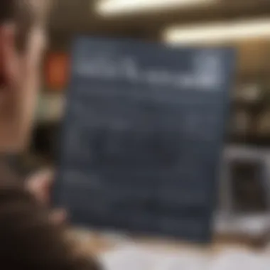 A candidate reviewing their financial history in preparation for a job interview