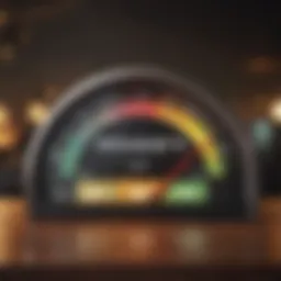 Visual representation of credit score range