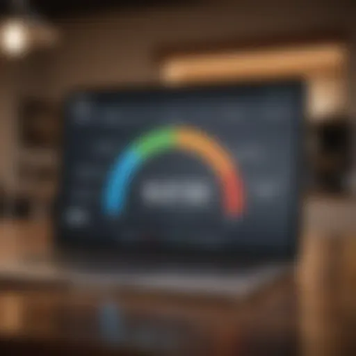 Visual representation of credit score range and its impact on mortgage approvals.