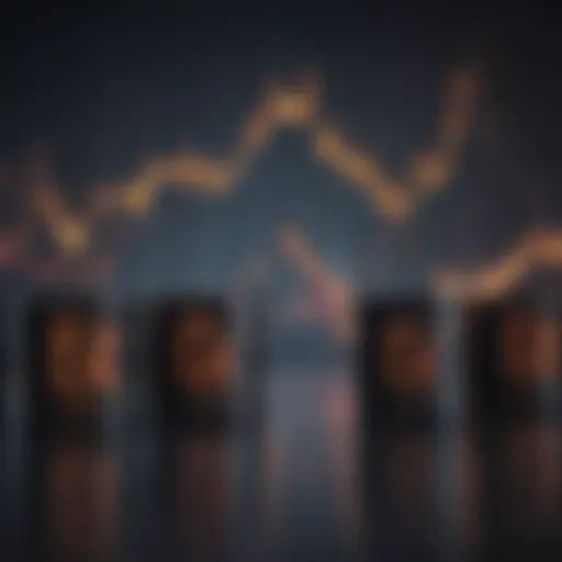 Graph showing fluctuations in crude oil ETF stock prices over the years