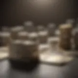 A close-up illustration of various types of bank deposits.