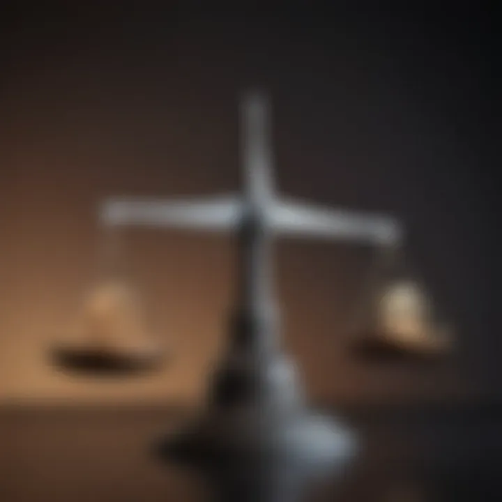 Conceptual illustration of bonds with a scale symbolizing balance and fixed income