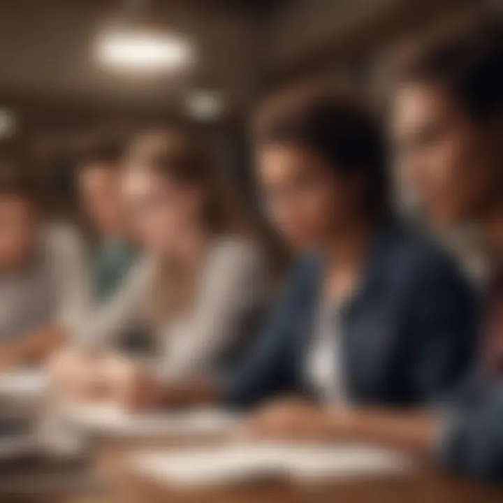 Diverse Group of Students Studying Together