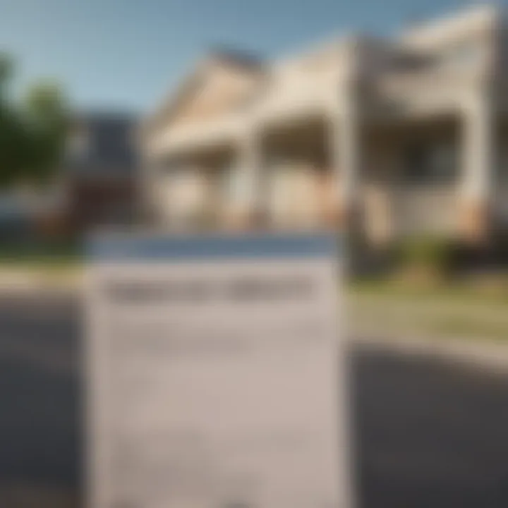 A close-up of a foreclosure listing in a property database