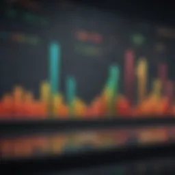Abstract concept of financial data analysis