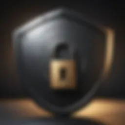 Illustration of a credit lock symbolizing security