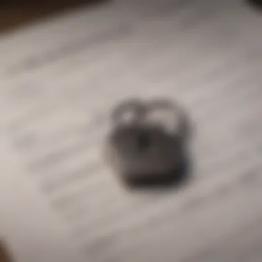 Locked Mortgage Document A close-up of a mortgage document with a locked interest rate highlighted