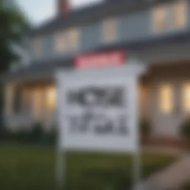 Refinancing in the Real Estate Market A house with a 'For Sale' sign and refinancing information
