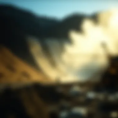 Infographic on environmental considerations in lithium mining