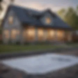 A blueprint of a new home design