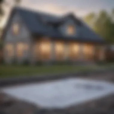 Blueprint of a New Home Design A blueprint of a new home design