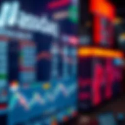 Trading screen displaying Nasdaq data