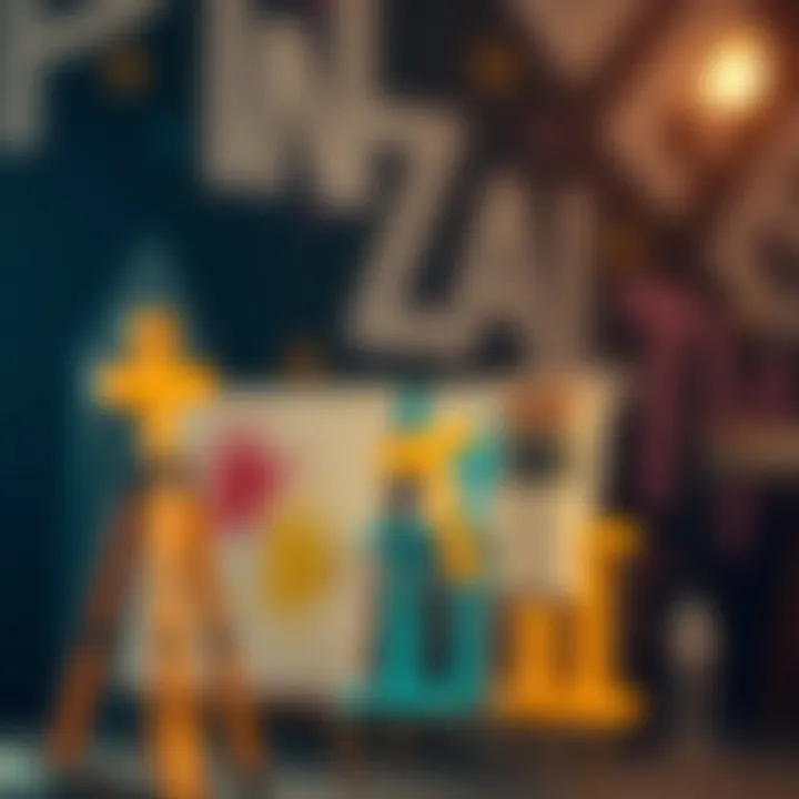 Abstract representation of painter earnings